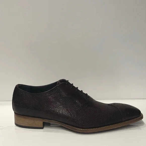 Duca shoes burgundy oxford point toe Atalian - Picture 2 of 5